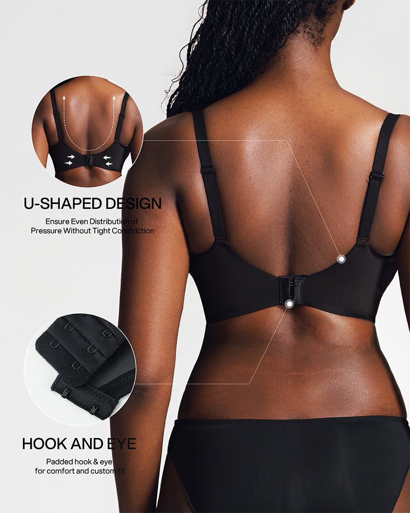 Comfort Wireless Deep V Plunge Bra