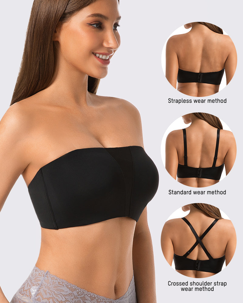 Strapless Anti-Slip Full Coverage Bandeau Bra